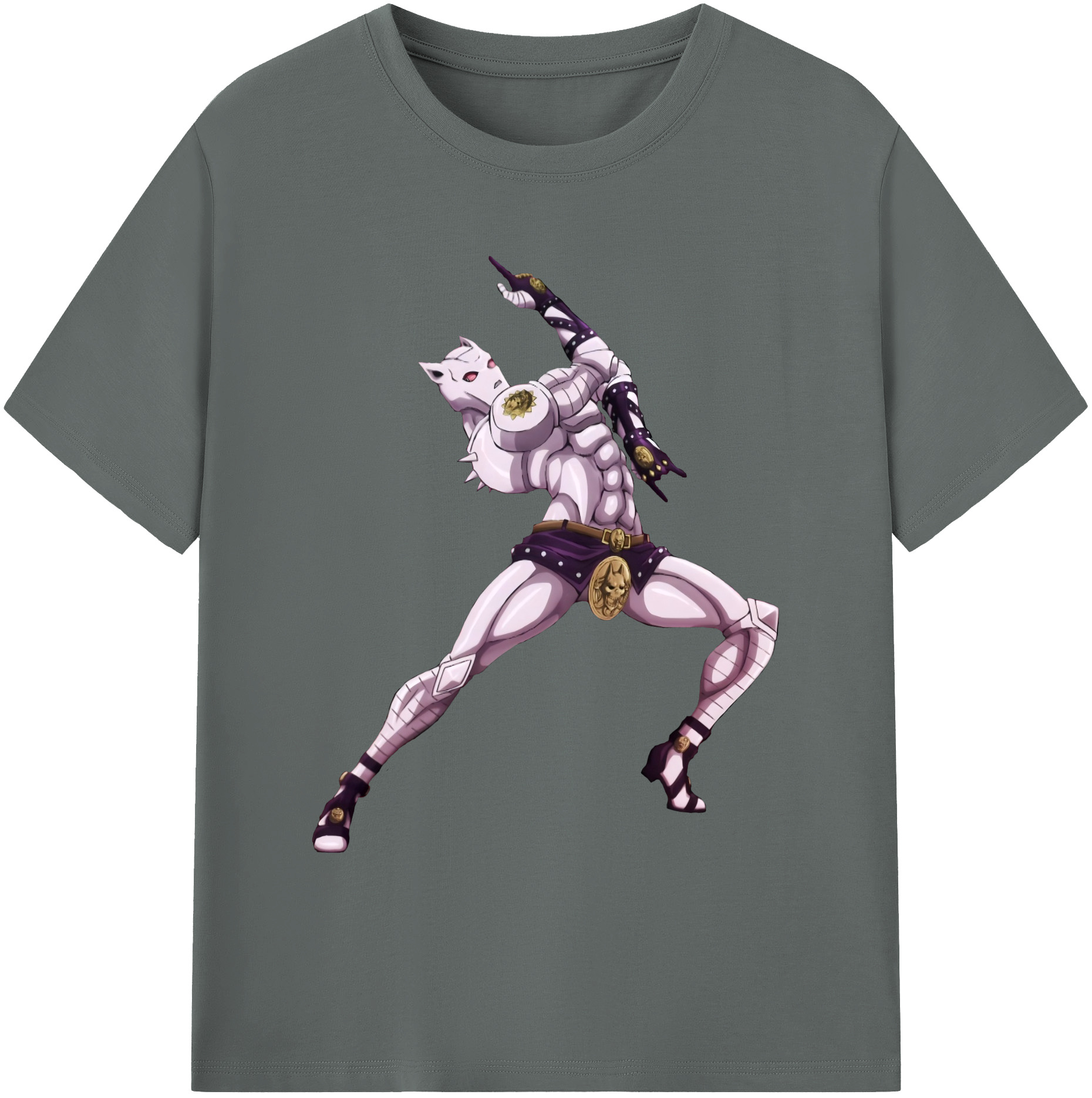 （画像用） ジョジョの奇妙な冒険 きら よしかげ JoJo's Bizarre Adventure Kira Yoshikage 綿100％ メンズ半袖Tシャツ｜肌触りやわらか＆通気性